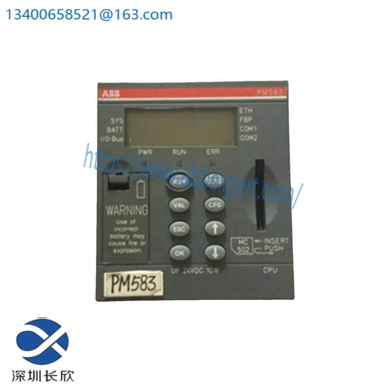 ABB AC500 CPU PM583-ETH High performance modular