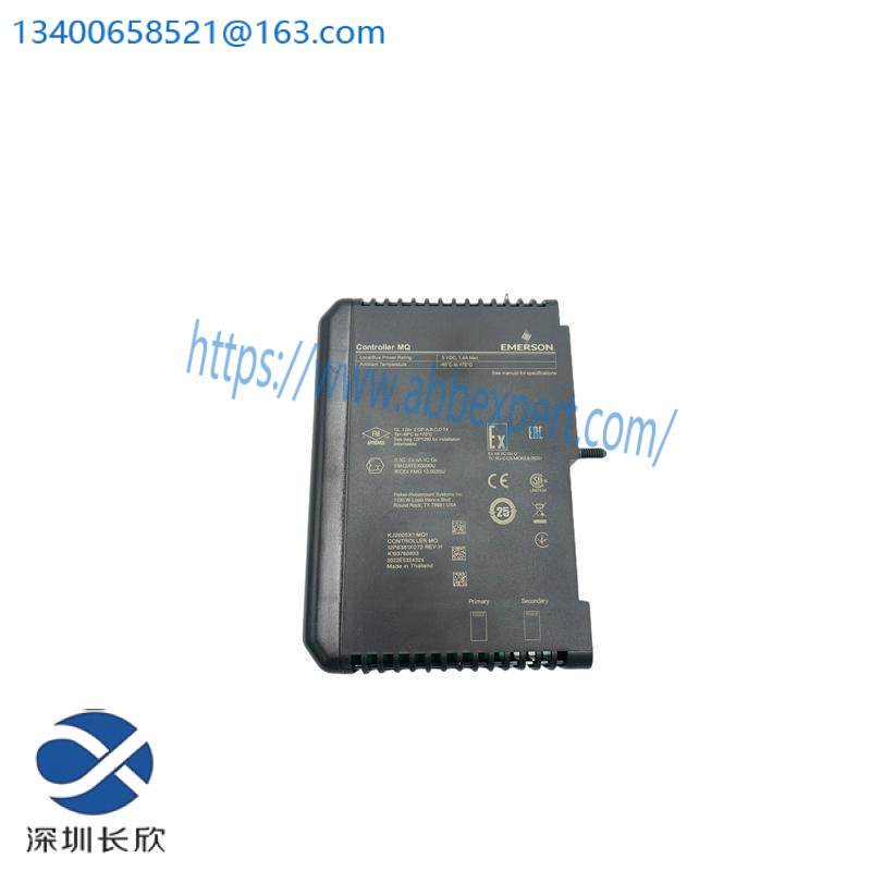 Emerson VE3008 KJ2005X1-MQ1 12P6381X052 MQ Controller