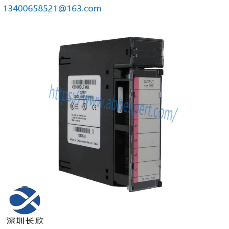 GE IC693MDL734D Positive/Negative Logic 1 Amp Output module