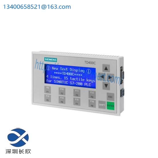 SIEMENS 6AV6 640-0AA00-0AX0 TD400C text display