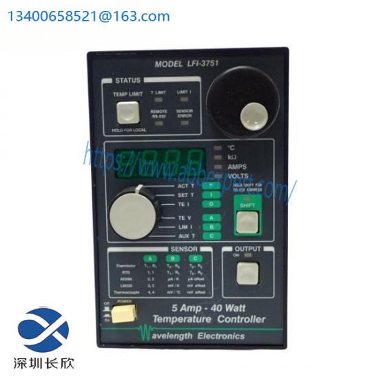 WAVELENGTH ELECTRONICS LFI-3751 TEMPERATURE CONTROLLER