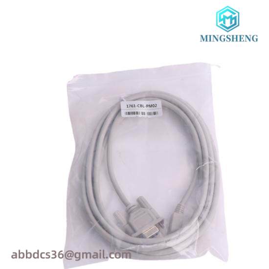 1761-CBL-PM02 8-Pin Mini DIN to 9-Pin D Shell RS232 Cable