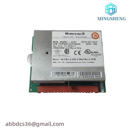 900H01-0202 Honeywell Digital Output, Relays, 8 Channel