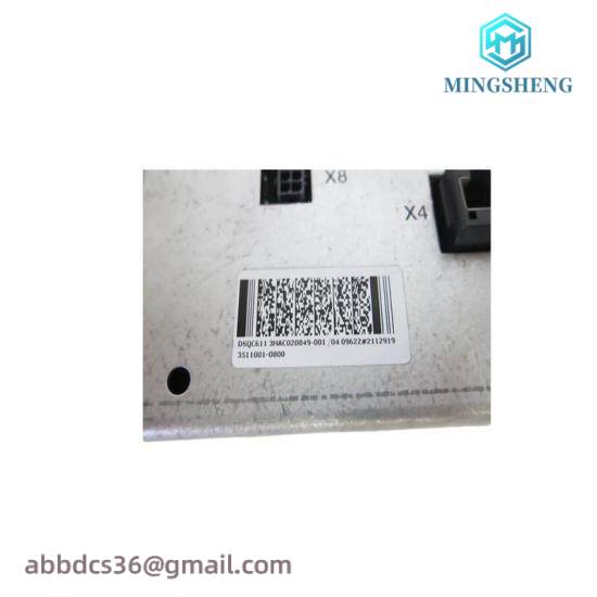 ABB 3HAC020849-001 Contactor board Unit DCS MODULE