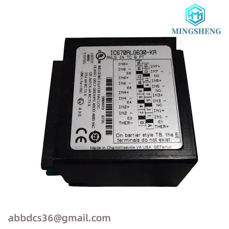 GE Fanuc IC670ALG630 Analog Input PLC Module