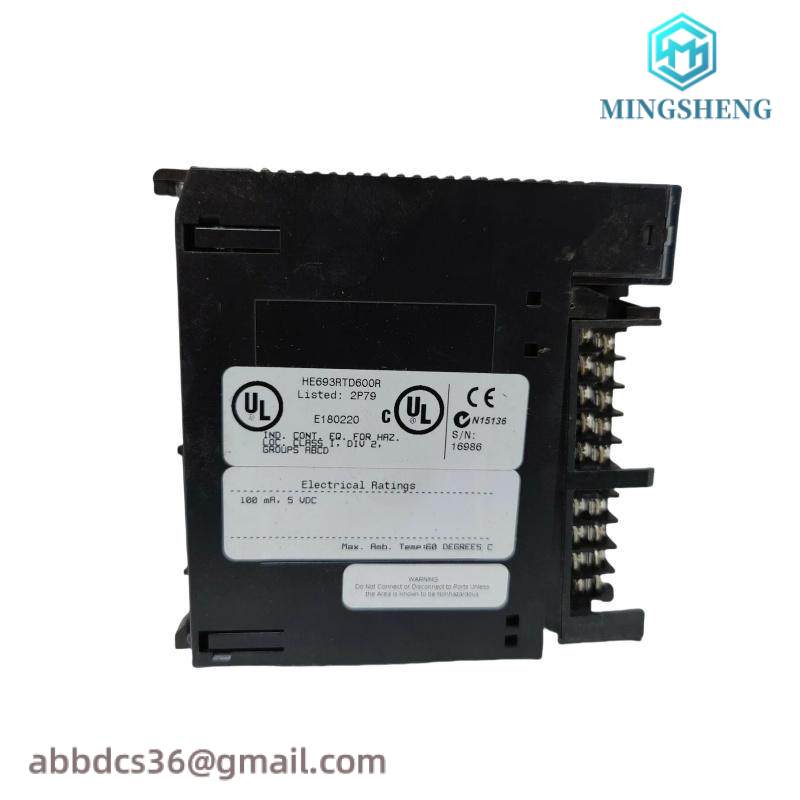 GE HE693RTD600R Input Module