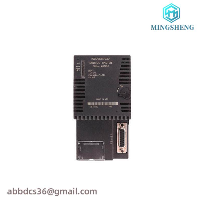 GE IC200CMM020 MODBUS MASTER MODULE