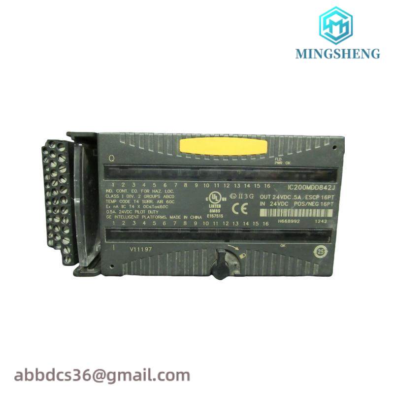 GE IC200MDD842J Mixed 24VDC Output ESCP 16 Pt Input Module