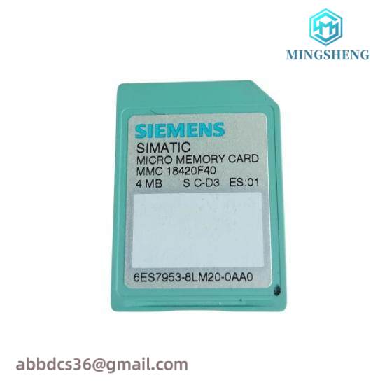 Siemens 6ES7 953-8LM20-0AA0  Micro Memory Card