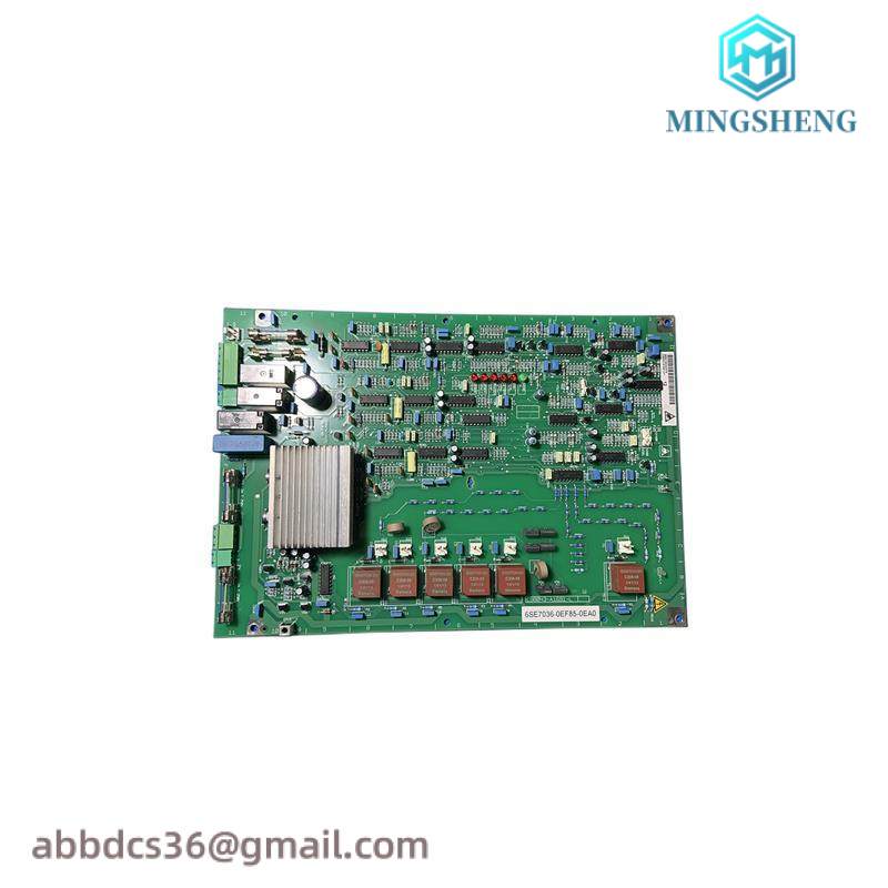 SIEMENS 6SE7036-0EF85-0EA0 PC BOARD ASSEMBLY