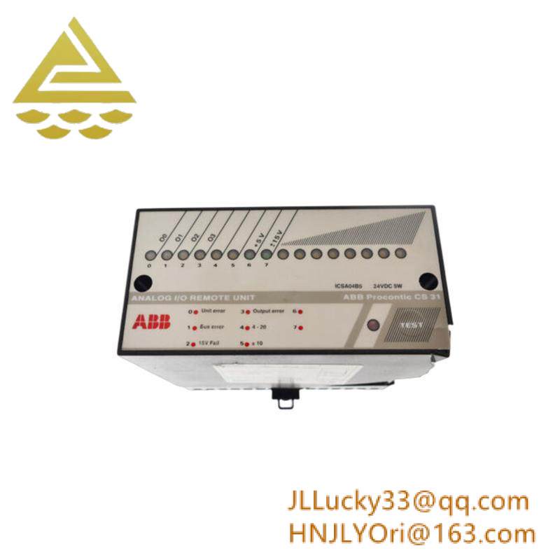 ABB ICSA04B5 ANALOG I/O REMOTE UNIT