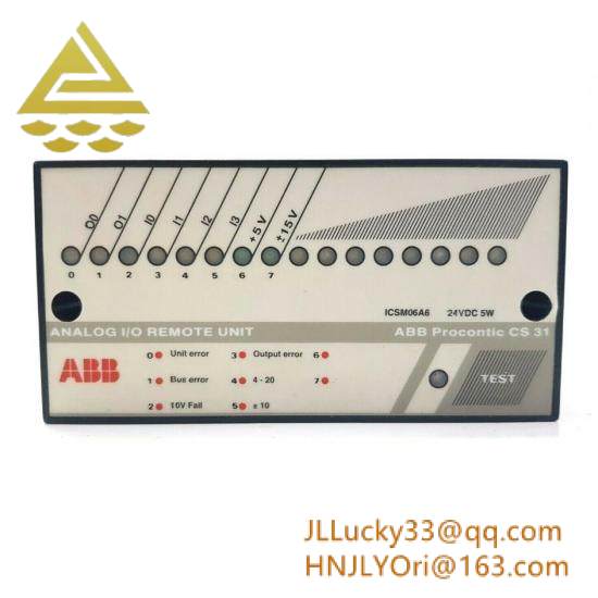 ABB ICSM06A6  Analog I/O Remote Unit