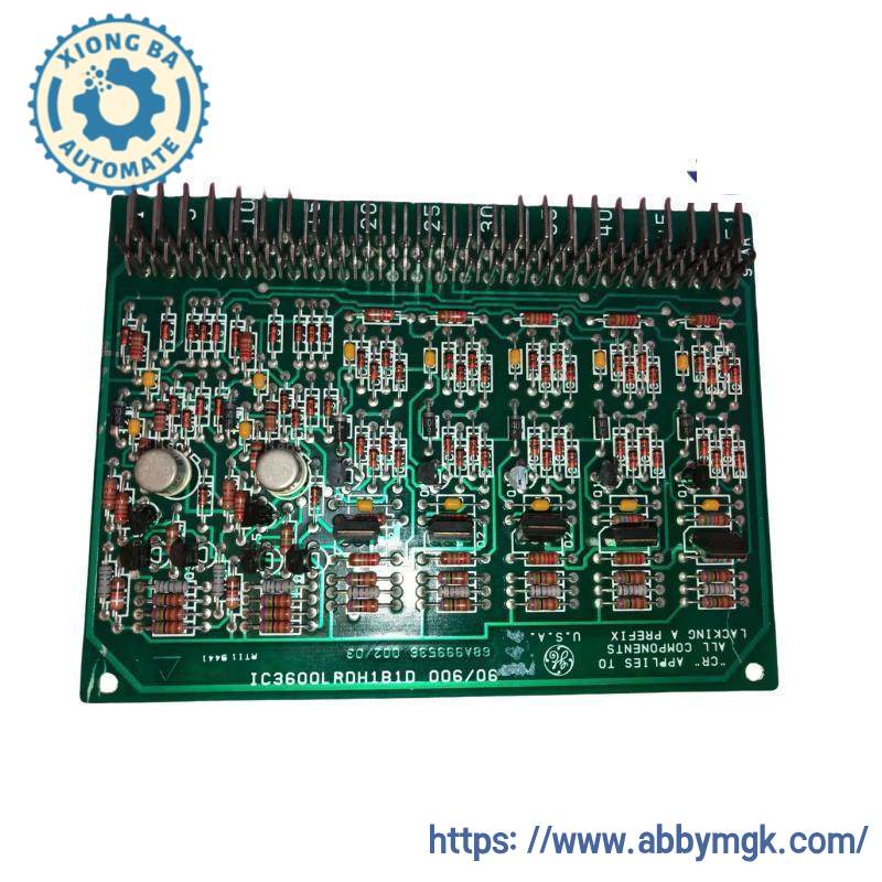 GE IC3600LRDH1B1D Relay Driver card