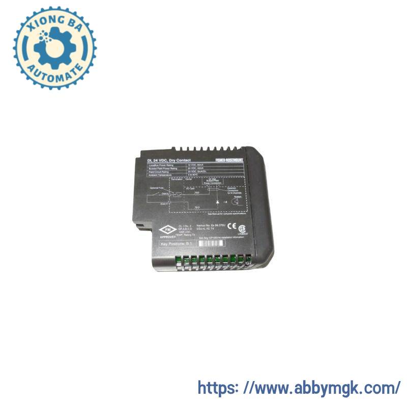 EMERSON KJ3001X1-BB1 12P0550X132 DI 8-Channel 24 VDC Dry Contact Card