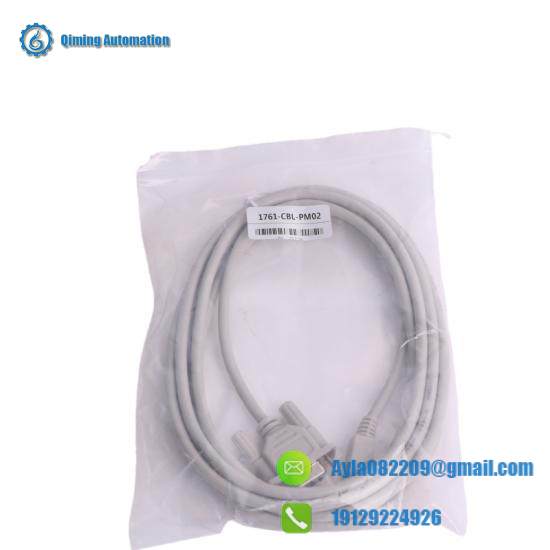1761-CBL-PM02 8-Pin Mini DIN to 9-Pin D Shell RS232 Cable