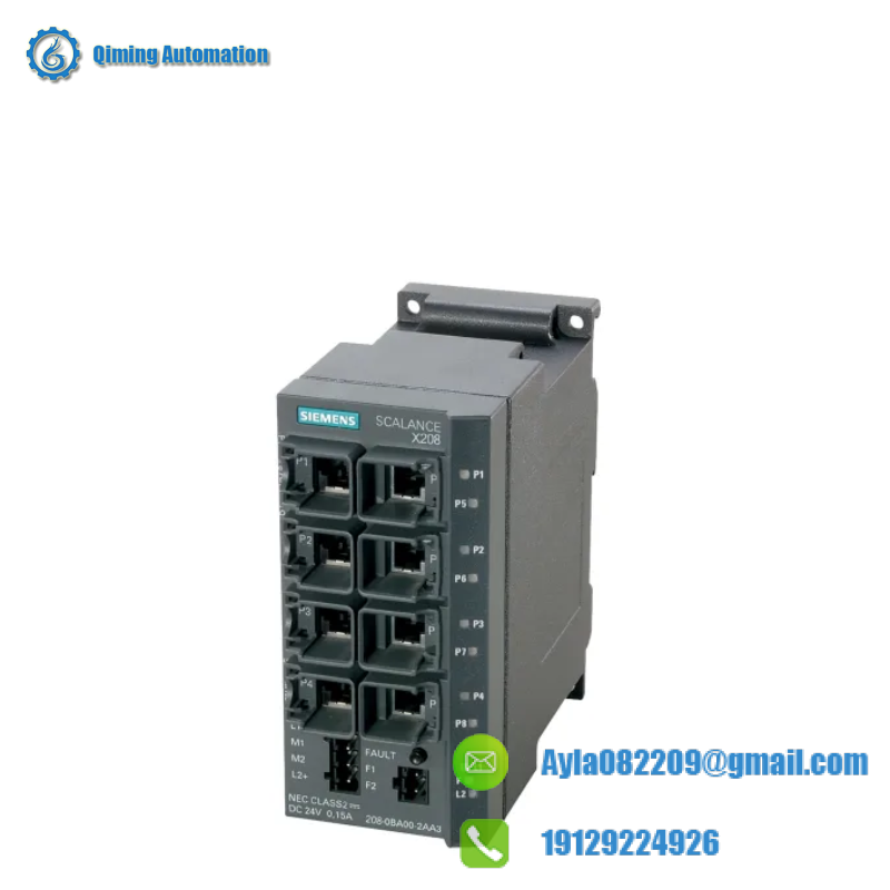 SIEMENS 6GK5208-0BA10-2AA3 SCALANCE X208
