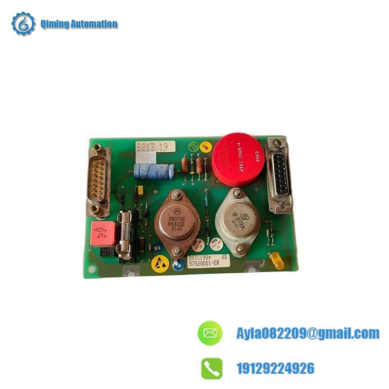 ABB DSTC190 57520001-ER Communications Connection Unit
