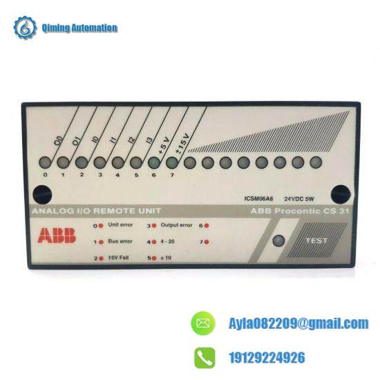 ABB ICSM06A6  Analog I/O Remote Unit