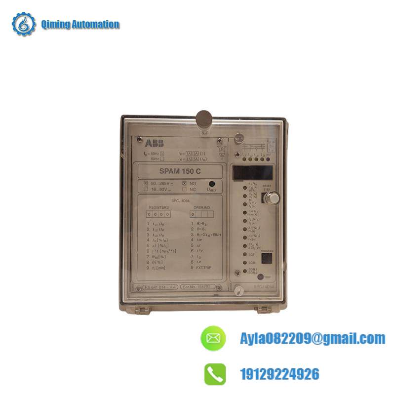 ABB SPAM-150C MOTOR PROTECTION RELAY