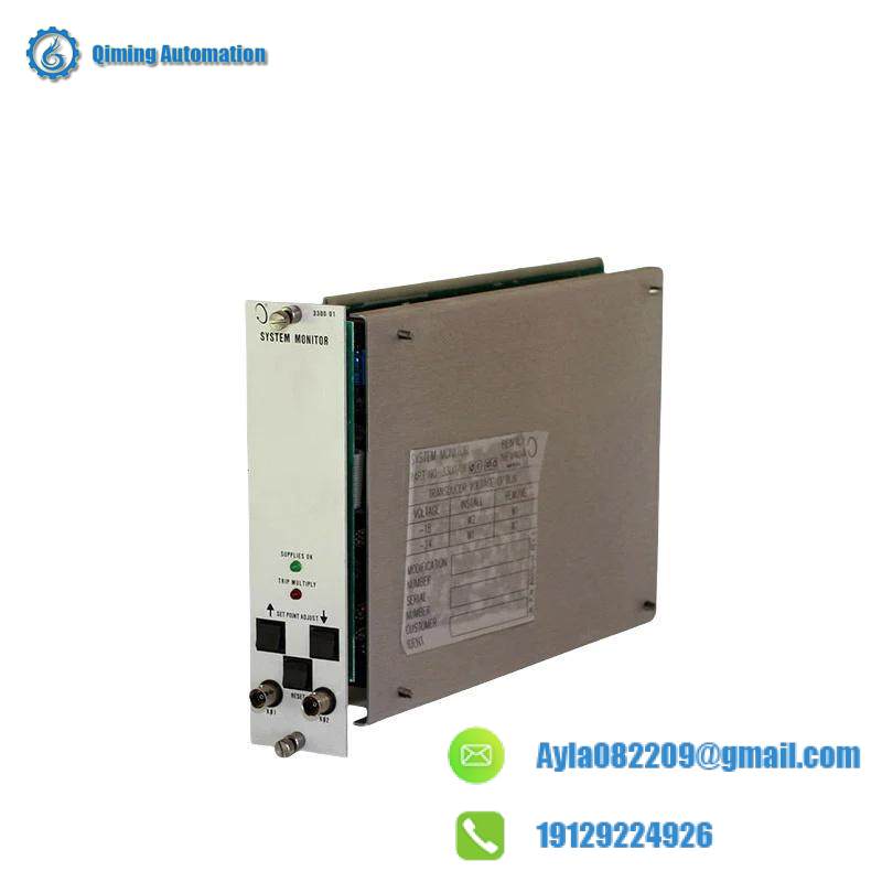 Bently Nevada 3300/16-15-01-03-00-00-02 Dual vibration monitor