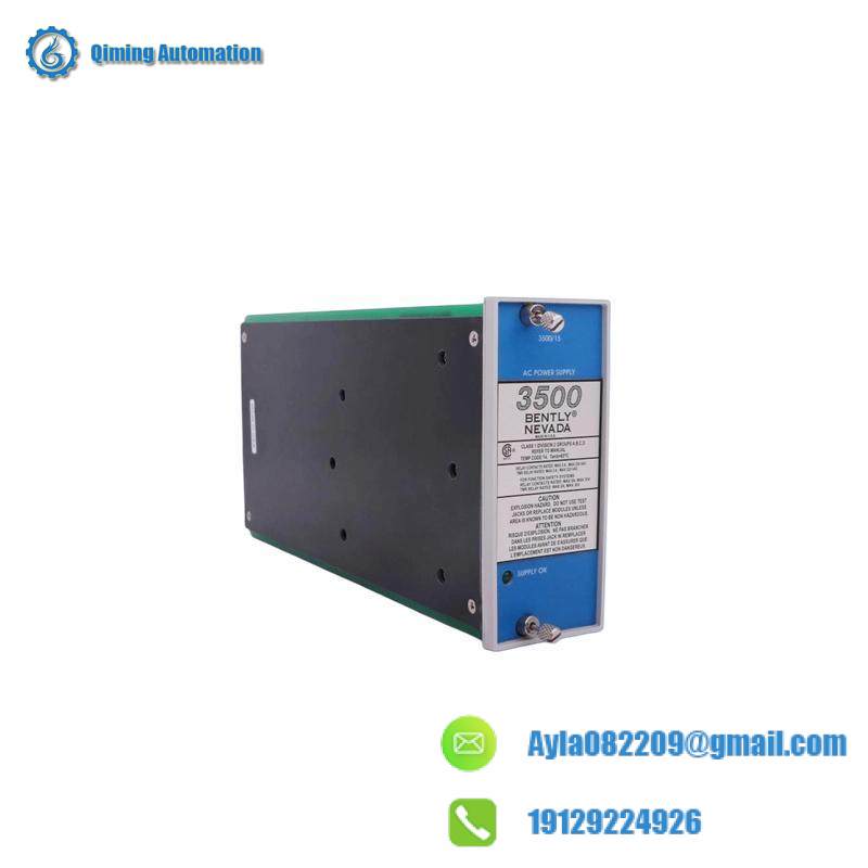 Bently Nevada 3500/15 AC 106M1079-01 Power Supply Module