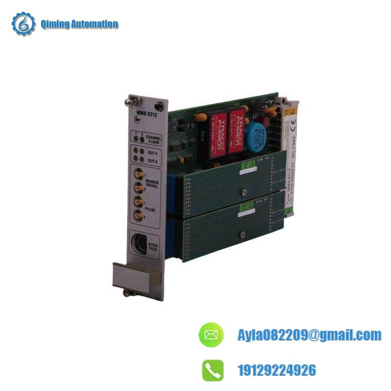 Emerson MMS6312 Dual Channel Rotational Speed Monitor