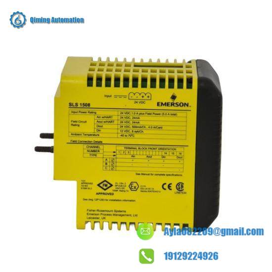 EMERSON SLS1508 KJ2201X1-BA1 12P3162X122 DeltaV SIS Smart Logic Solver