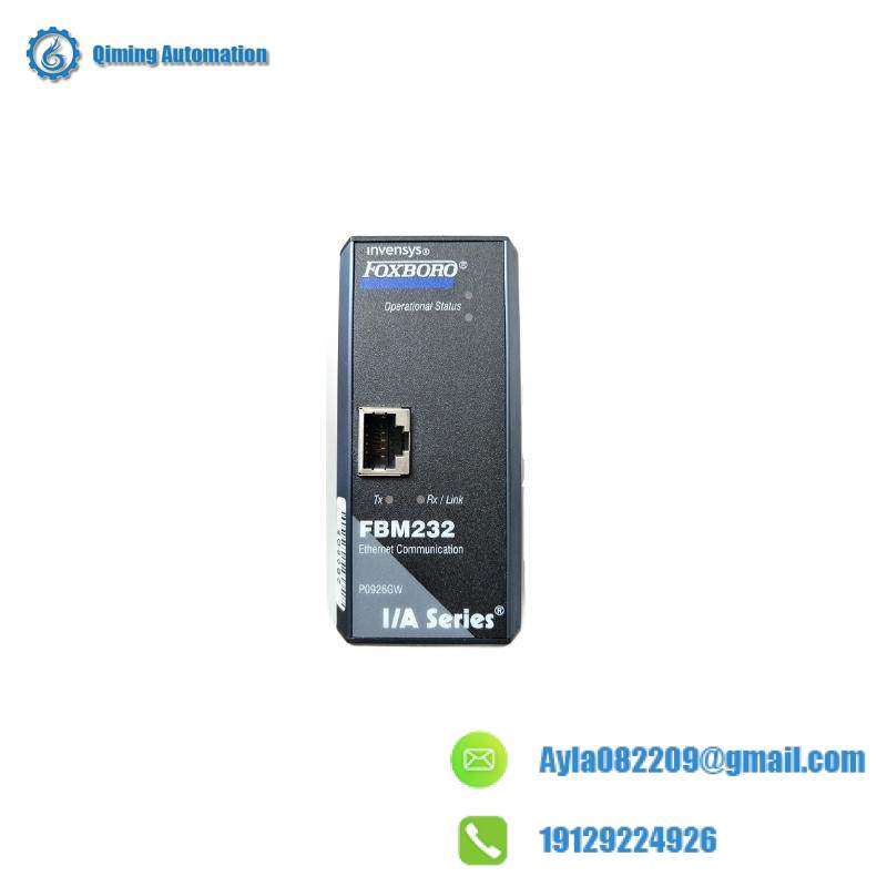 FOXBORO FBM232 Mbps Ethernet, Single