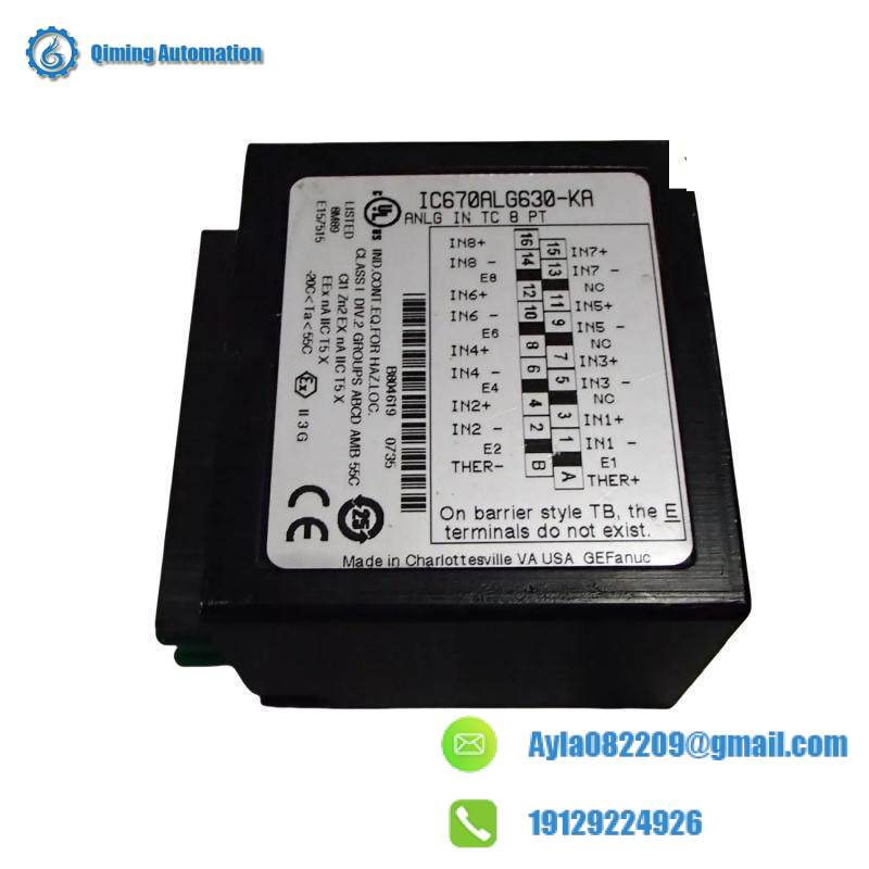 GE Fanuc IC670ALG630 Analog Input PLC Module