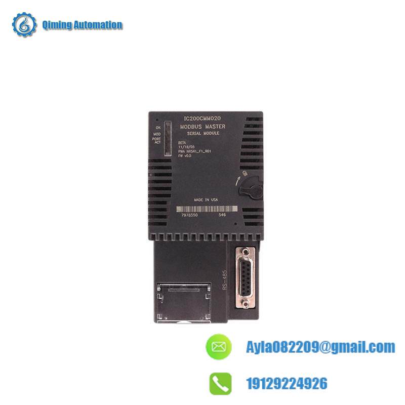 GE IC200CMM020 MODBUS MASTER MODULE
