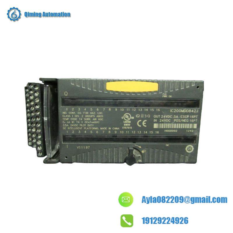 GE IC200MDD842J Mixed 24VDC Output ESCP 16 Pt Input Module