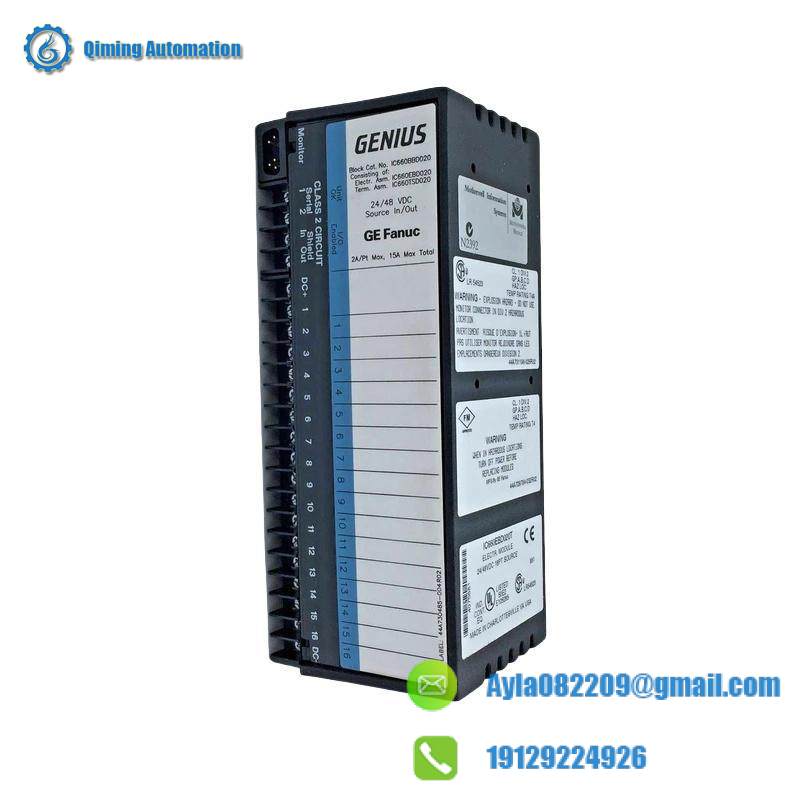 GE IC660BBD020 I/O Interface Block