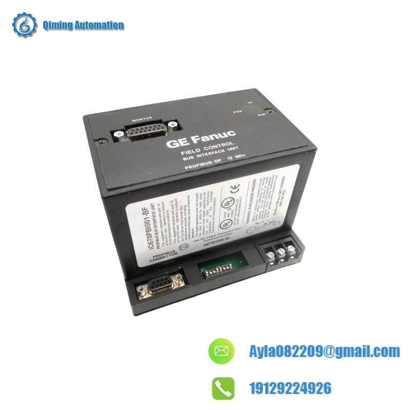 GE Fanuc IC670PBI001 Profibus Bus Interface Unit