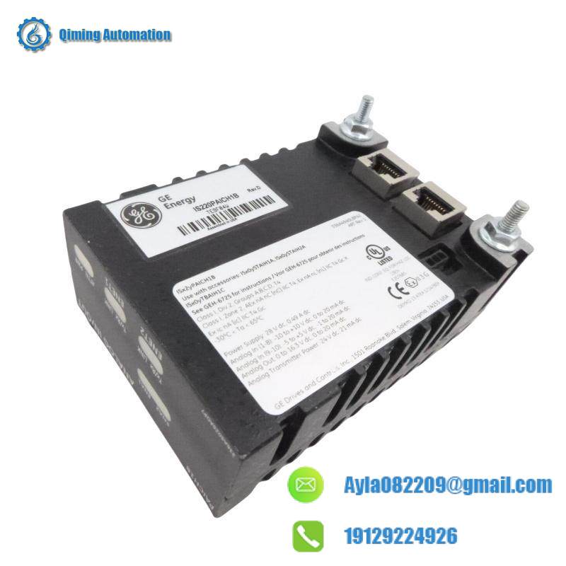 GE IS220PAICH1B 10 analog input and 2 analog outputs