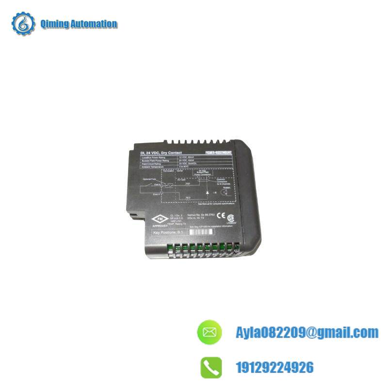 EMERSON KJ3001X1-BB1 12P0550X132 DI 8-Channel 24 VDC Dry Contact Card