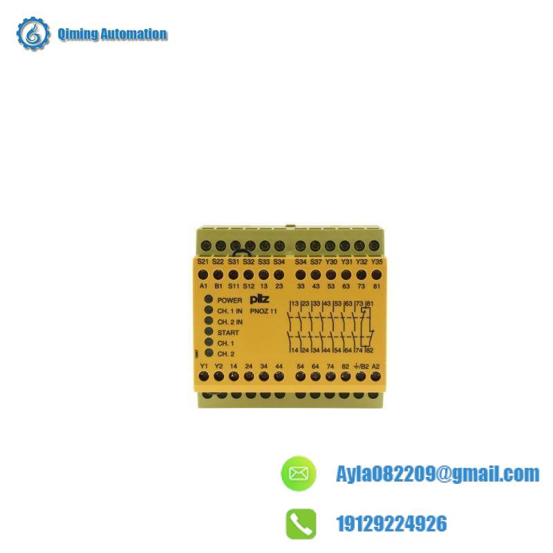 PILZ PNOZ 11 Series Dual-Channel Safety Switch/Interlock Safety Relay
