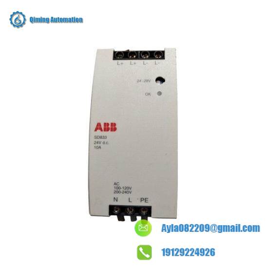 SD833 3BSC610066R1  Power Supply  ABB