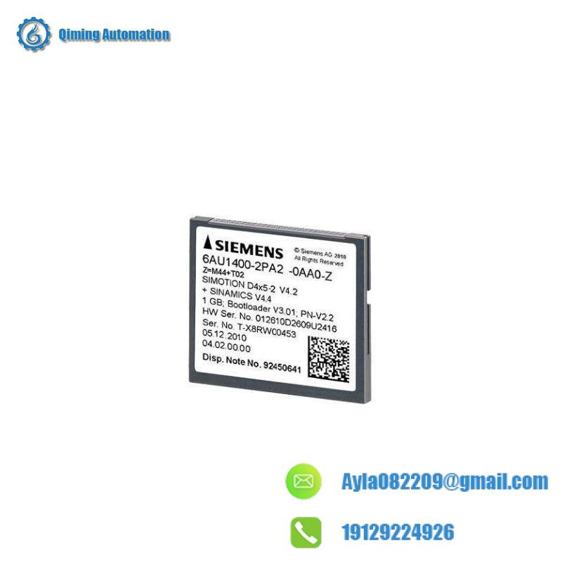 SIEMENS 6AU1400-2PA02-0AA0 1 GB Compact Flash Card