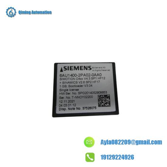Siemens 6AU1400-2PA02-0AA0 Flash Card