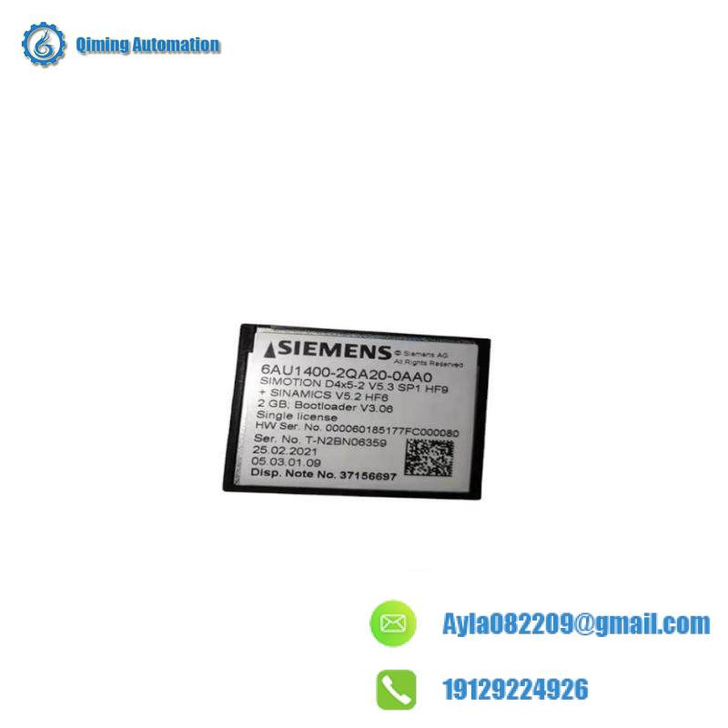 SIEMENS 6AU1400-2QA20-0AA0 Compact Flash Card