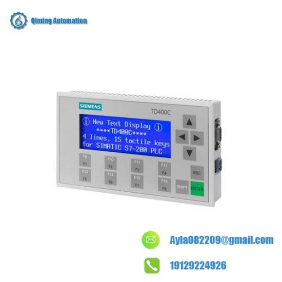 SIEMENS 6AV6 640-0AA00-0AX0 TD400C text display