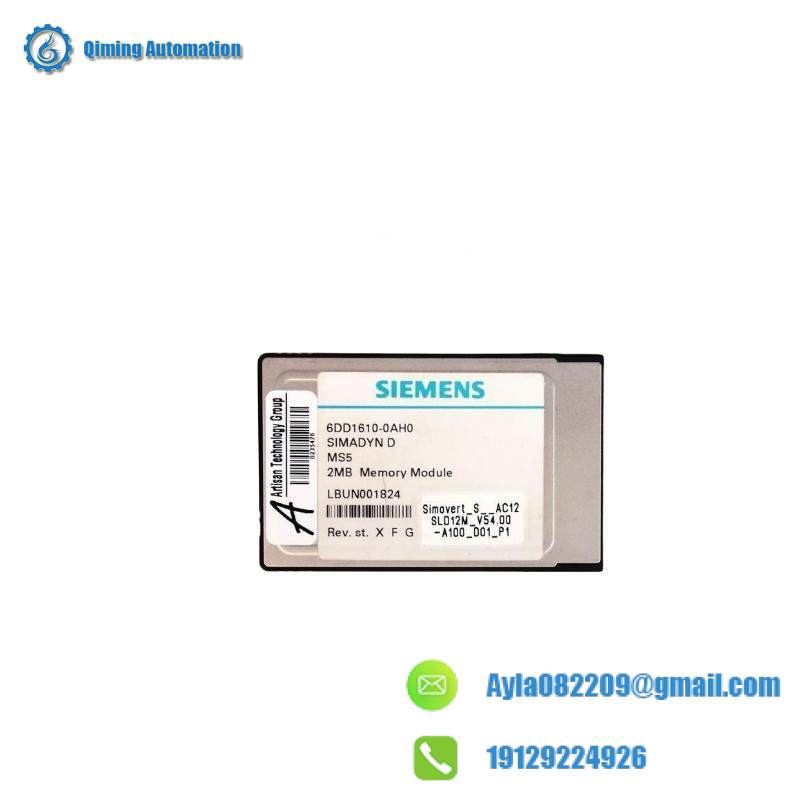 SIEMENS 6DD1610-0AH0 SIMADYN D Memory Submodule