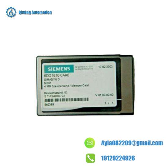 SIEMENS 6DD1610-0AK0 flash memory module