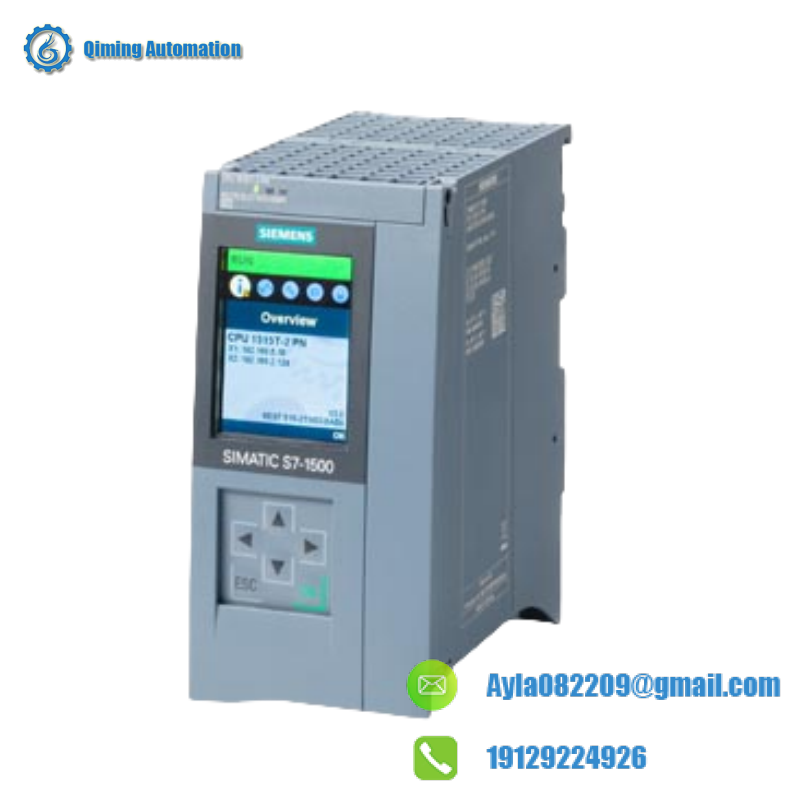 SIEMENS 6ES7515-2TN03-0AB0 central processing unit with 1.5 MB work memory.