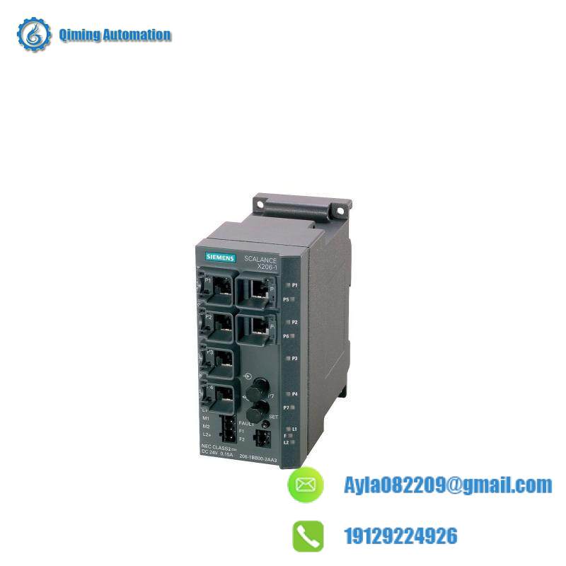 Siemens 6GK5206-1BB10-2AA3 managed ie switch, 6 x 10/100mbit/s rj45 ports