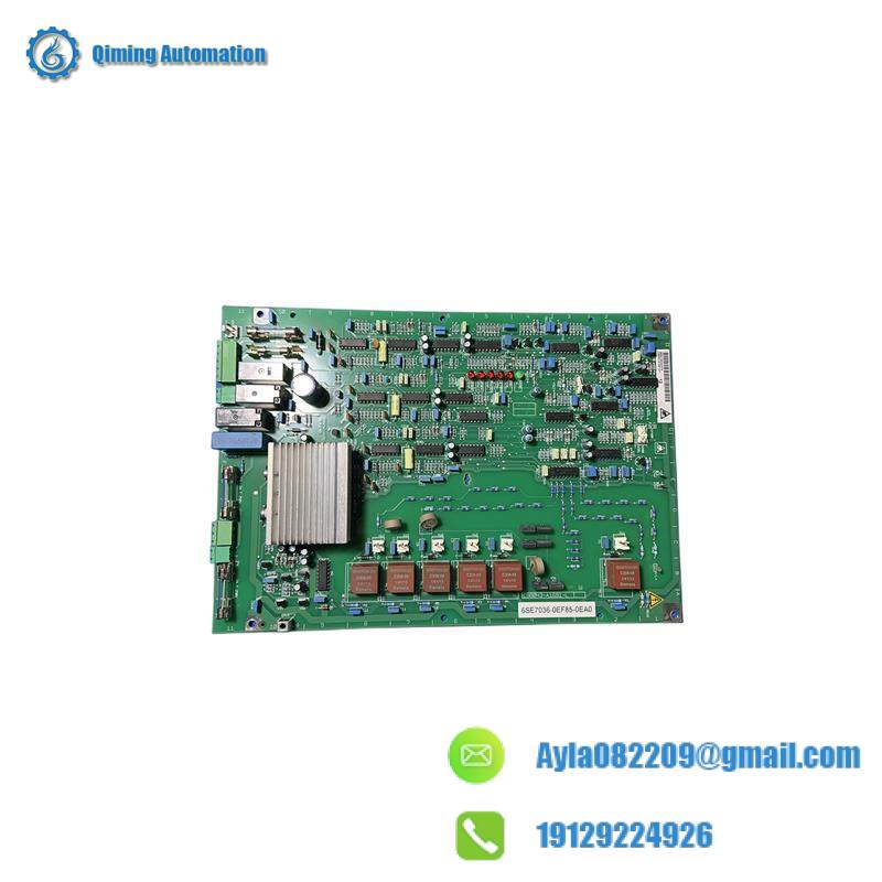 SIEMENS 6SE7036-0EF85-0EA0 PC BOARD ASSEMBLY