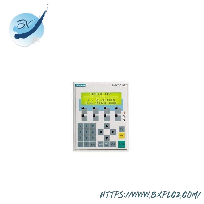 SIEMENS 6AV3607-1JC00-0AX1 Operator Panel OP7/PP LC Display