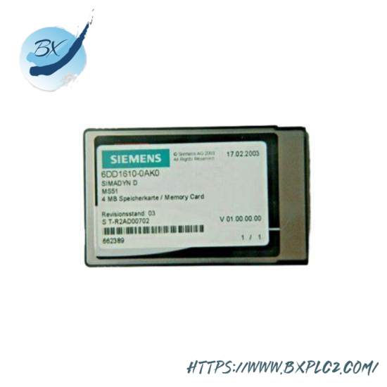 SIEMENS 6DD1610-0AK0 flash memory module