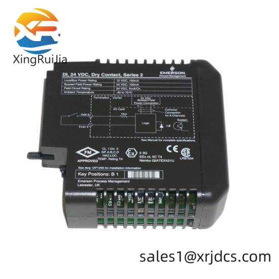 EMERSON KJ3201X1-BA1 12P253X52 Discrete Input Card