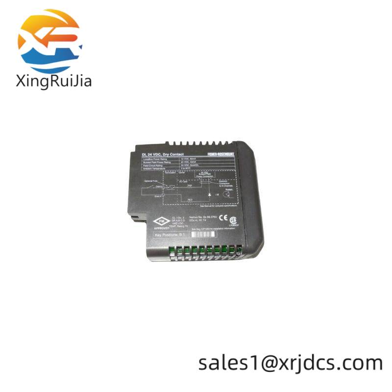 EMERSON KJ3001X1-BB1 12P0550X132 DI 8-Channel 24 VDC Dry Contact Card